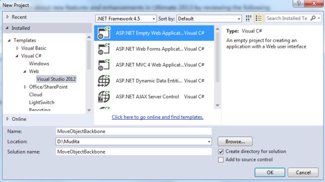 Create Web Application